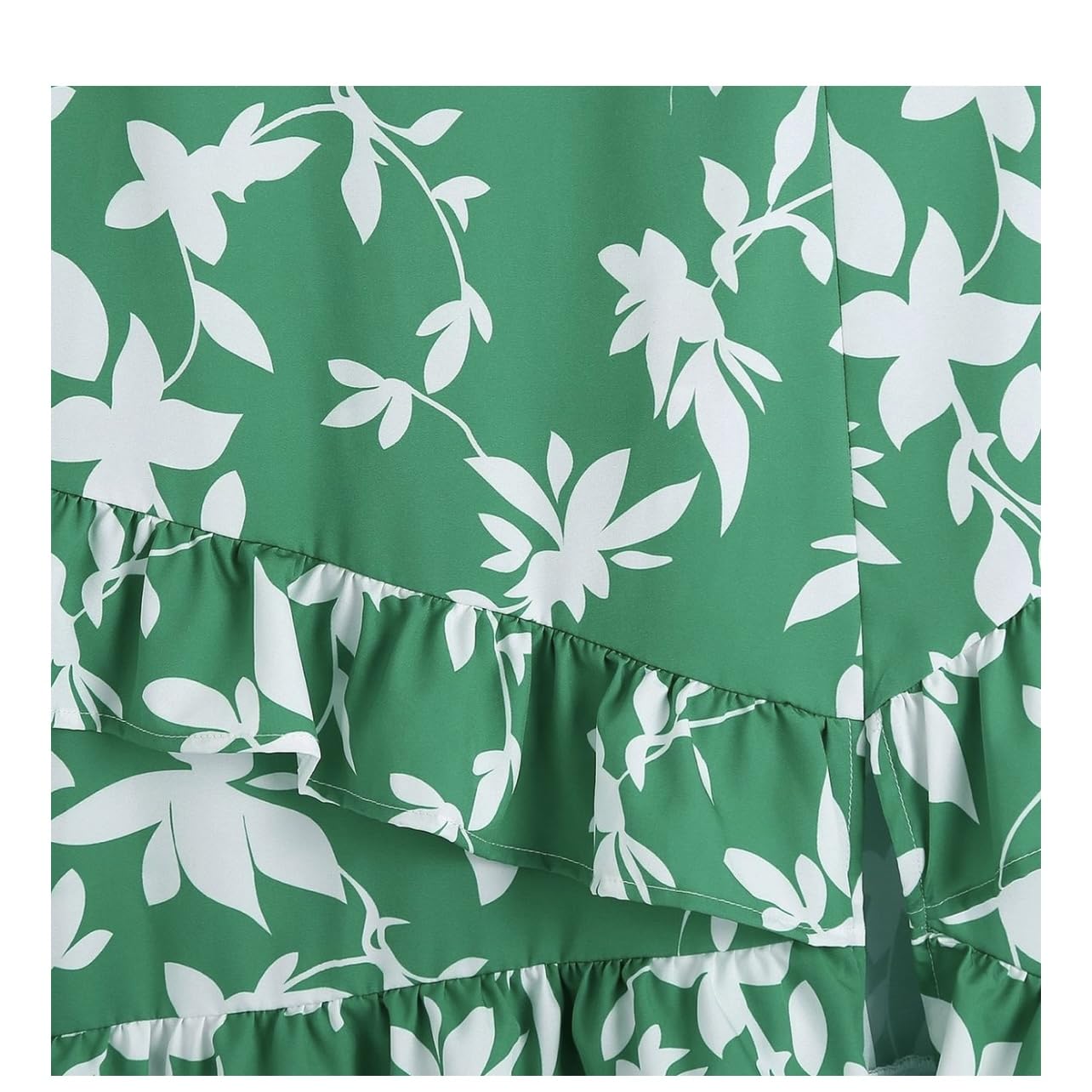 Botanical Green Floral Dress (M)