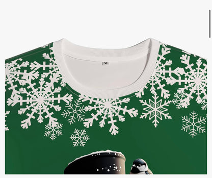 Christmas Sweatshirts for Women:Funny Snowman Printing Xmas Holiday Crewneck Long Sleeve Pullover Top