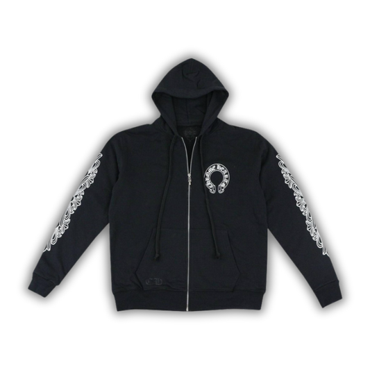 Chrome Hearts Zip Up Hoodie - Black
