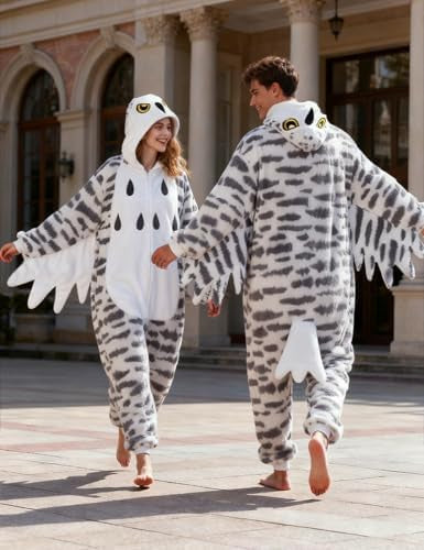 ABPTBAZ Unisex Adult Onesie Costume One Piece Pajamas Animal Christmas Costume Homewear Sleepwear for Women