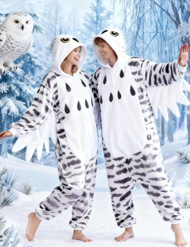 ABPTBAZ Unisex Adult Onesie Costume One Piece Pajamas Animal Christmas Costume Homewear Sleepwear for Women