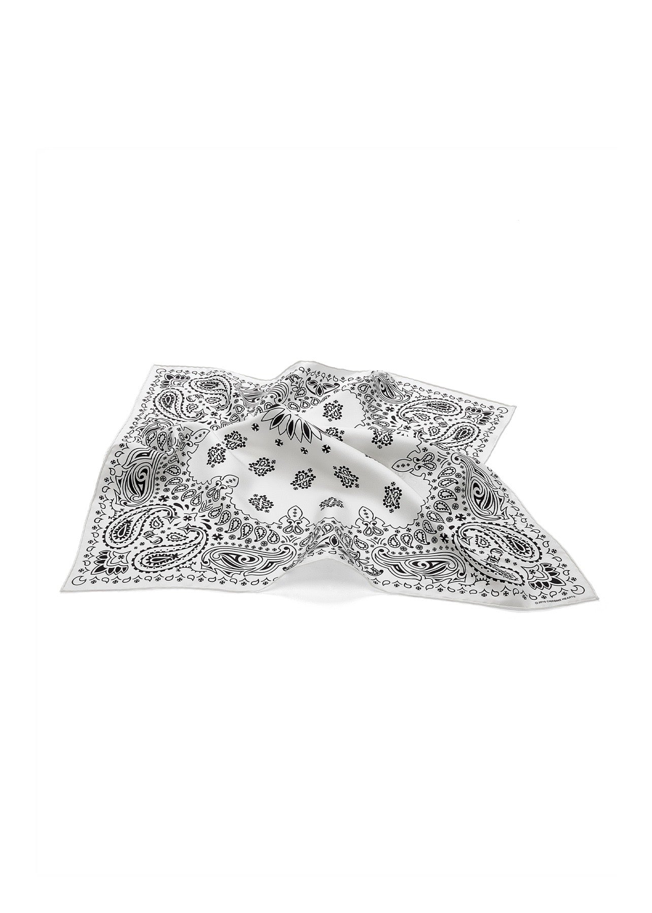 CHROME HEARTS -WHITE SILK BANDANA