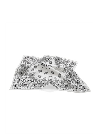 CHROME HEARTS -WHITE SILK BANDANA