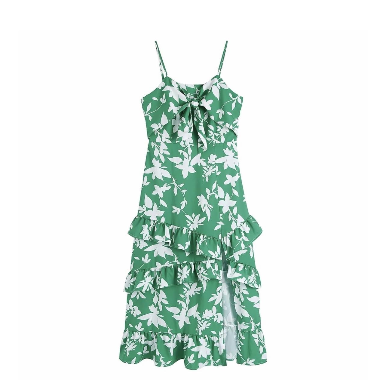 Botanical Green Floral Dress (M)