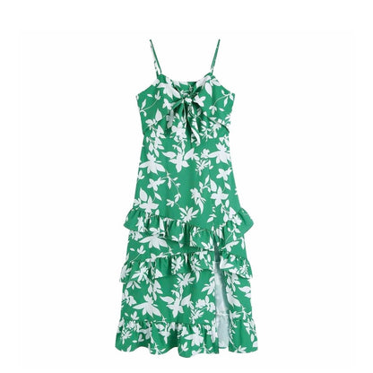 Botanical Green Floral Dress (M)