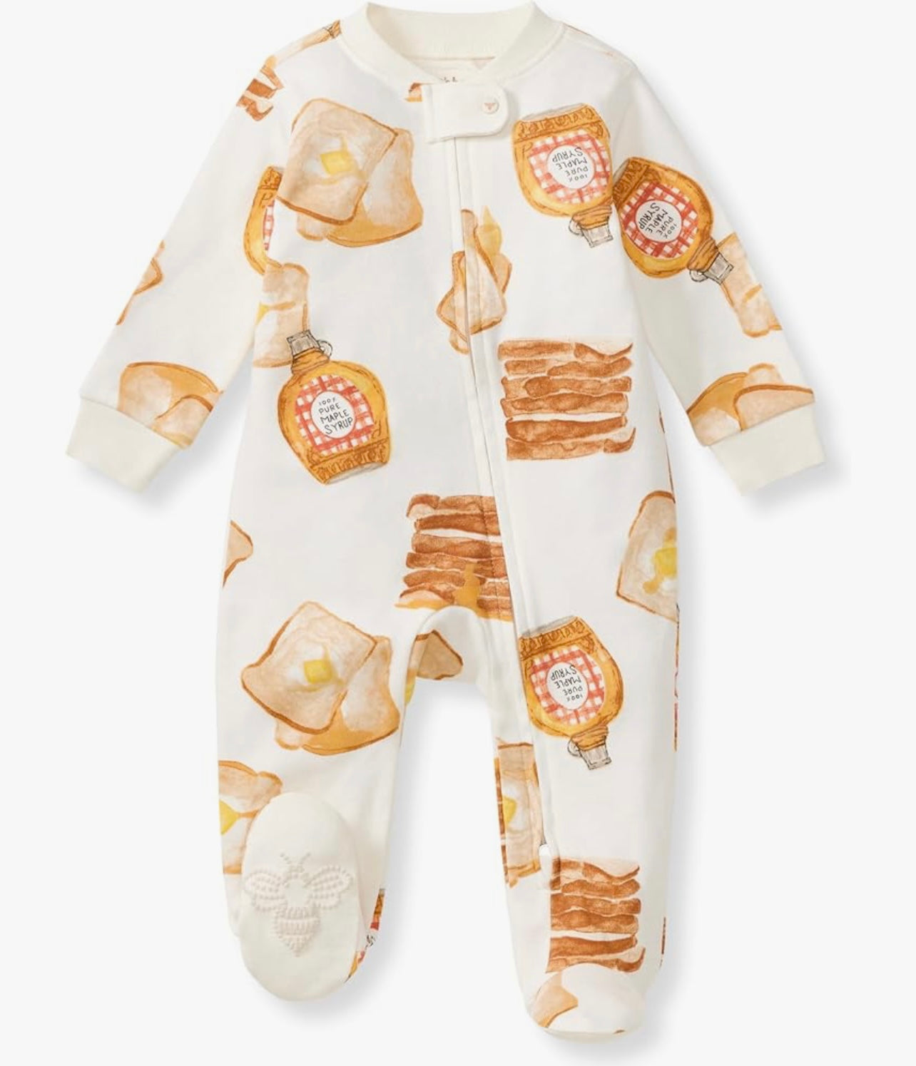 Burt's Bees Baby Boys Sleep and Play PJs, 100% Organic Cotton One-Piece Zip Front Romper Jumpsuit Pajamas