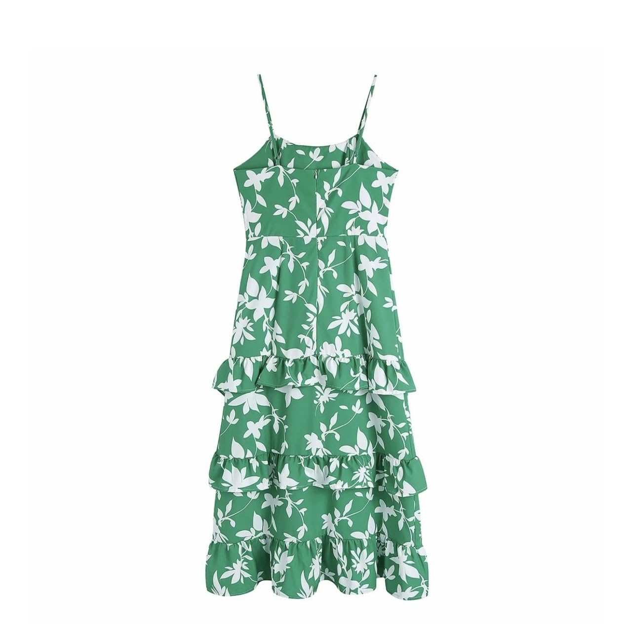 Botanical Green Floral Dress (M)