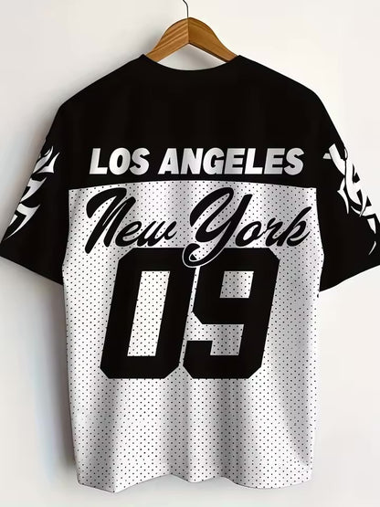 2025 Summer New Men's T-shirt Sporty casual and fashionable outdoor men's T-shirt